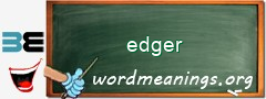 WordMeaning blackboard for edger